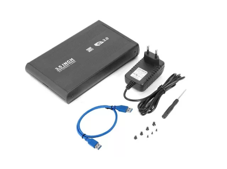 Case Cofre Caja Externa Para Discos 3.5 Sata Usb 3.0-3