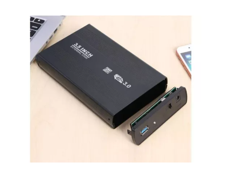 Case Cofre Caja Externa Para Discos 3.5 Sata Usb 3.0-4