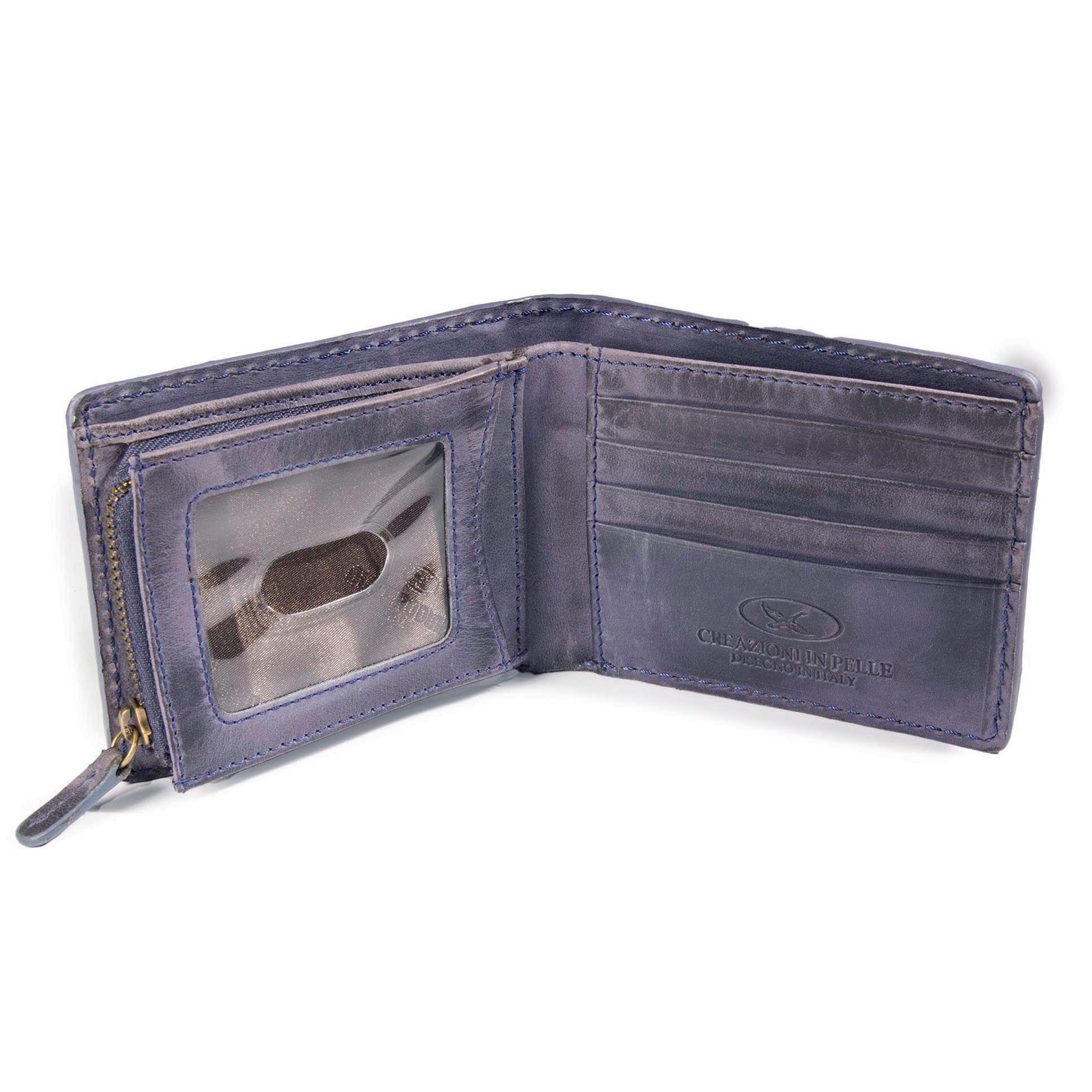 Billetera  Coco 993.2  Calavera Azul Gino Rodinis -2
