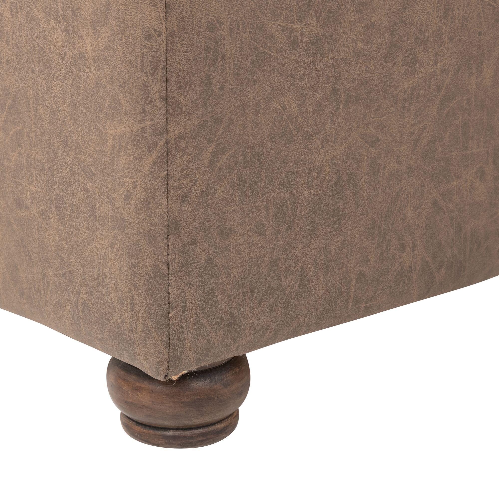 Puff Liao  , puff y Baúl de eco cuero, estructura de madera-5