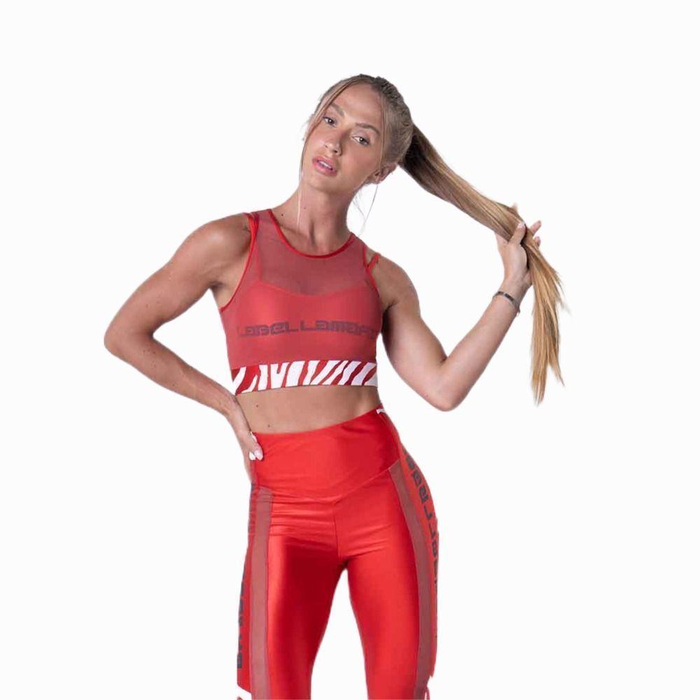 Top I AM LABELLAMAFIA Rojo-0