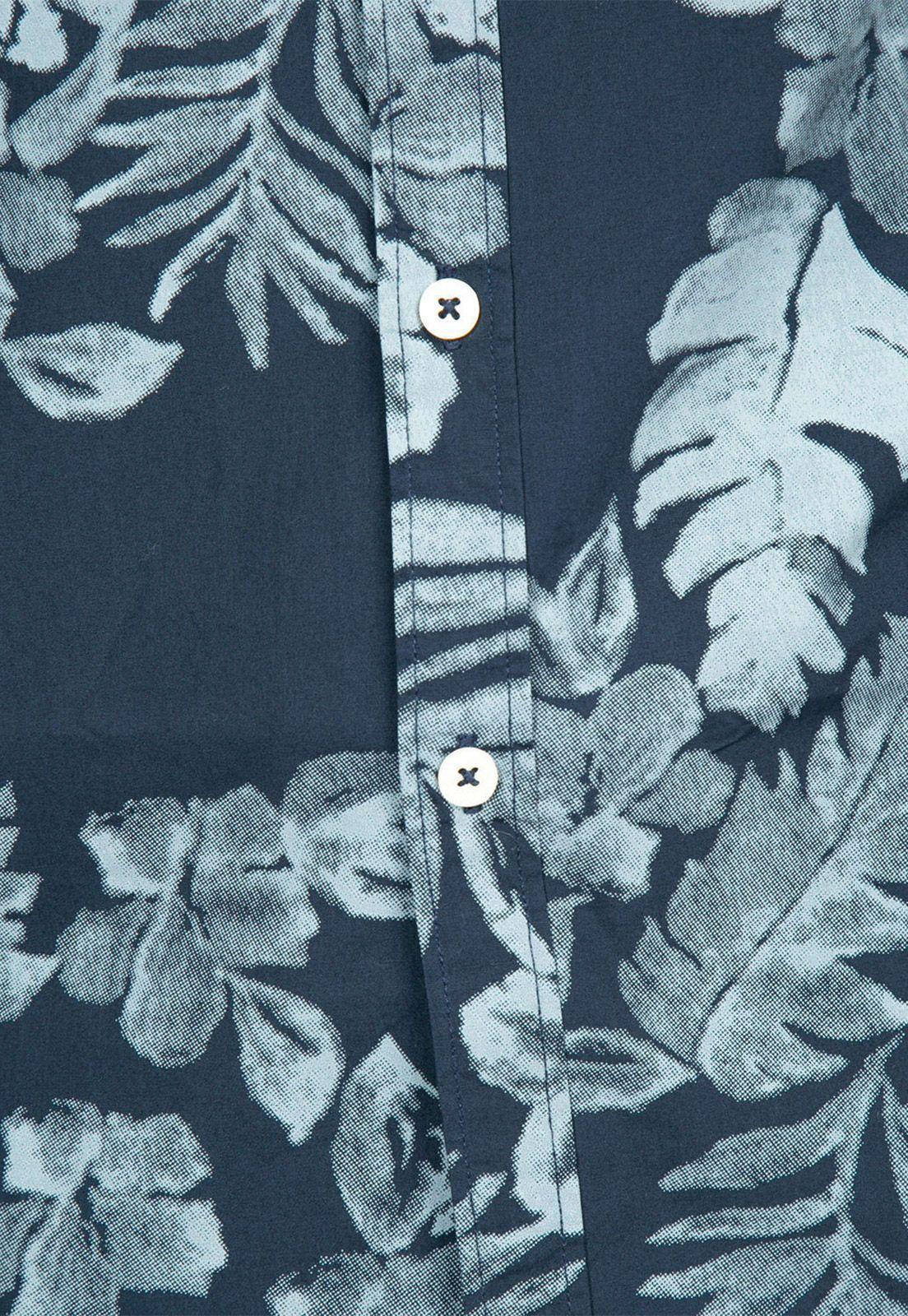 Camisa Sport Print Flores Navy Arrow-3