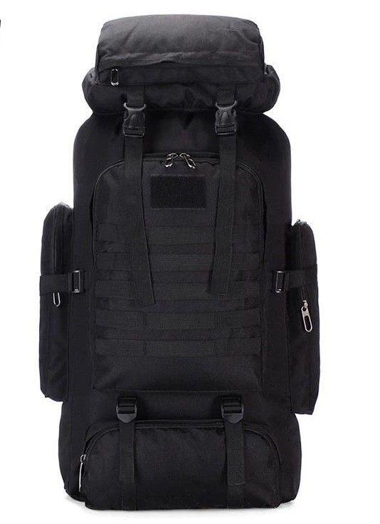 Mochila táctica Trekking Excursión 90 Litros Negro-0