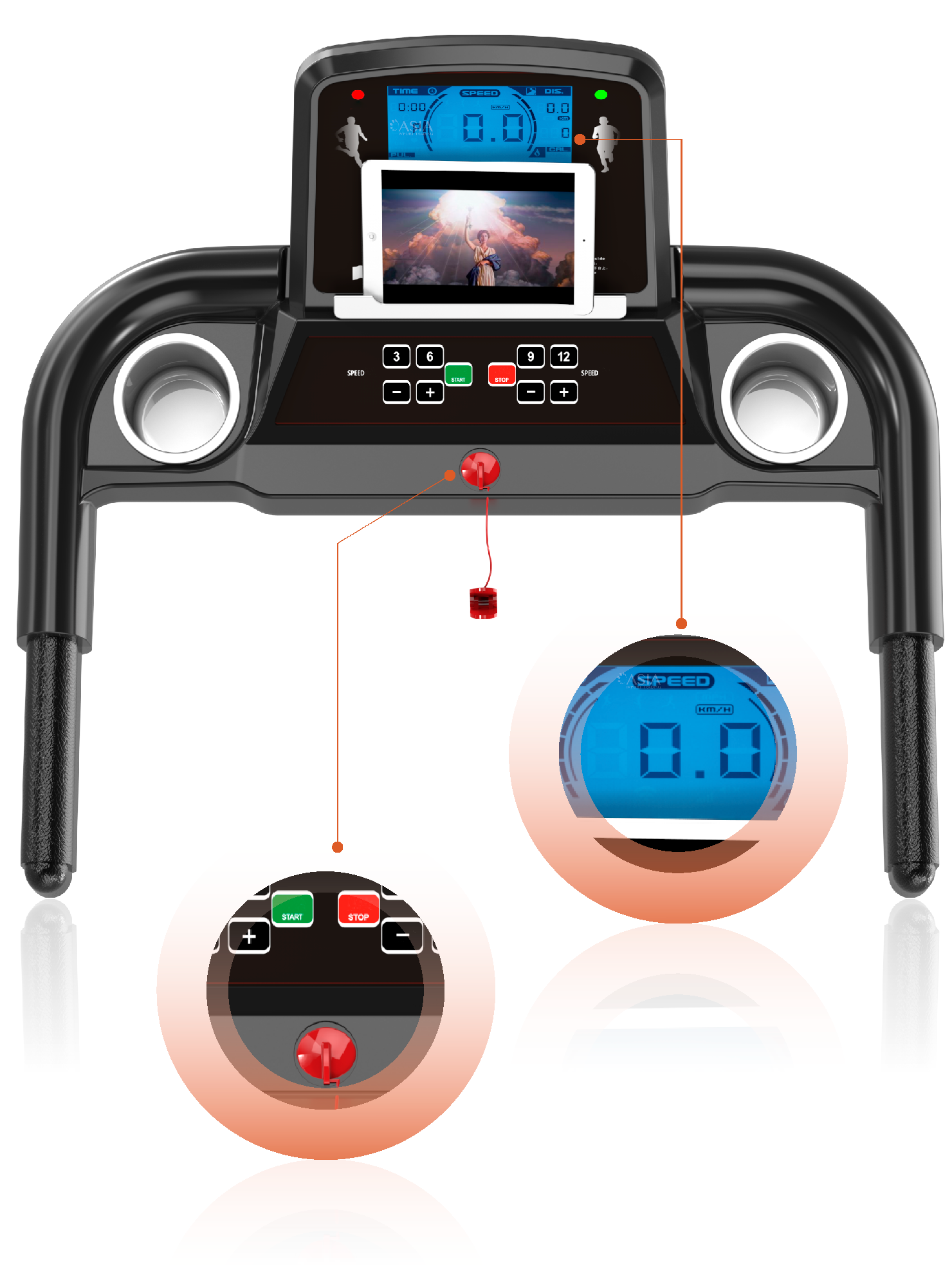 Pack Trotadora T800SM + Remadora Bogadora Magnetica FR1000A-2