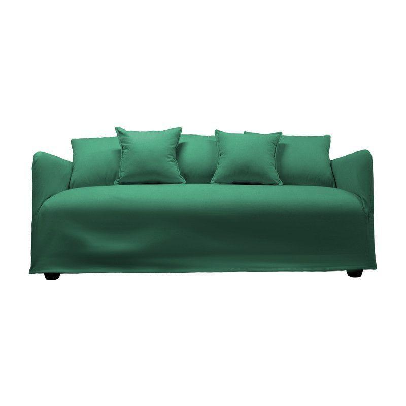 Sofá Dua Chenille Verde 3C-0