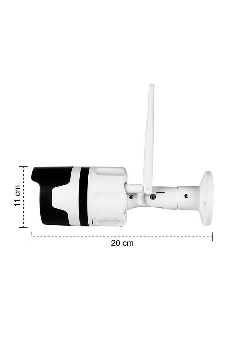 Cámara Exterior Sensor de Movimiento 1080P Blanco-4