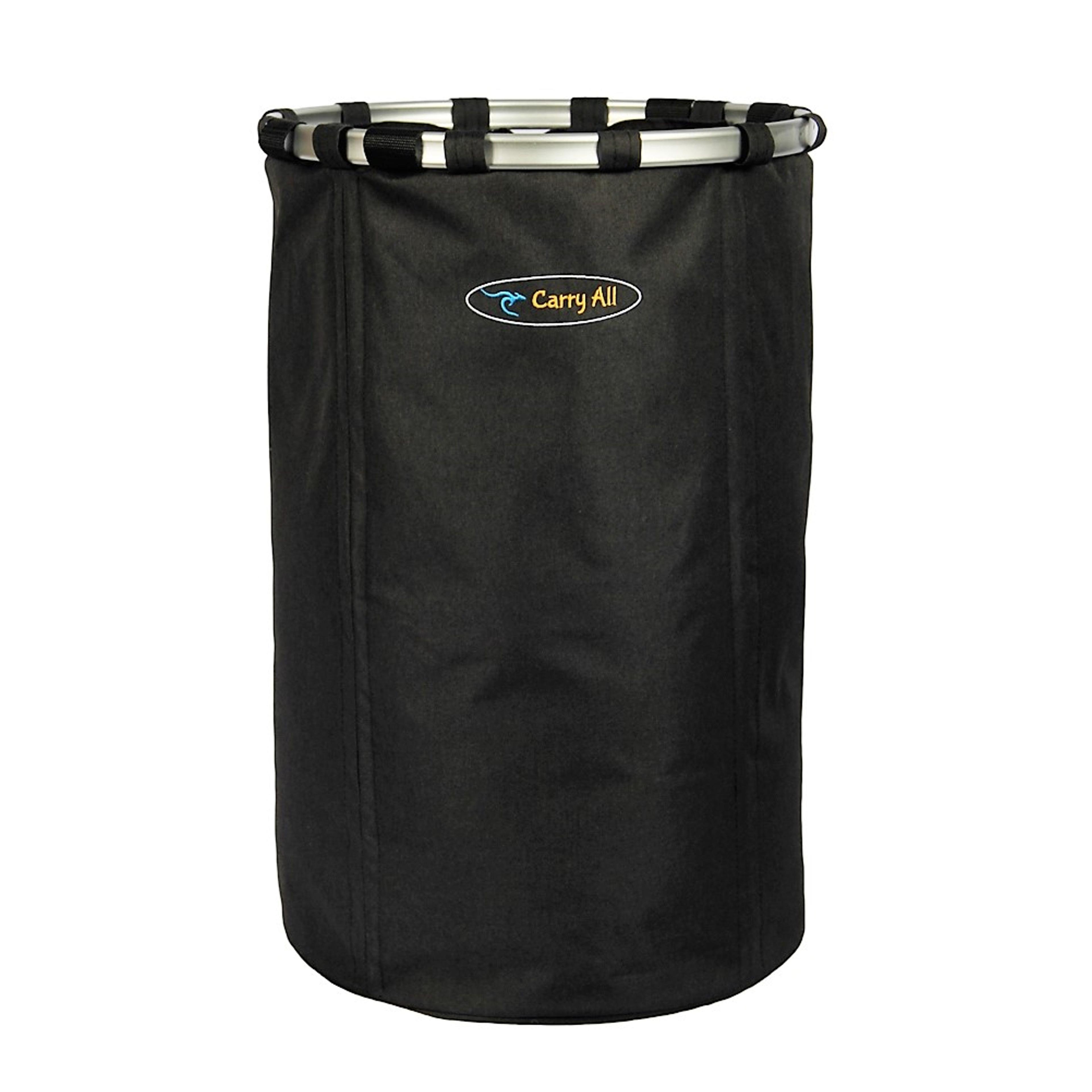 Canasto Ropa Multipropósito Organizador 65 Litros Plegable Cesta Black-0