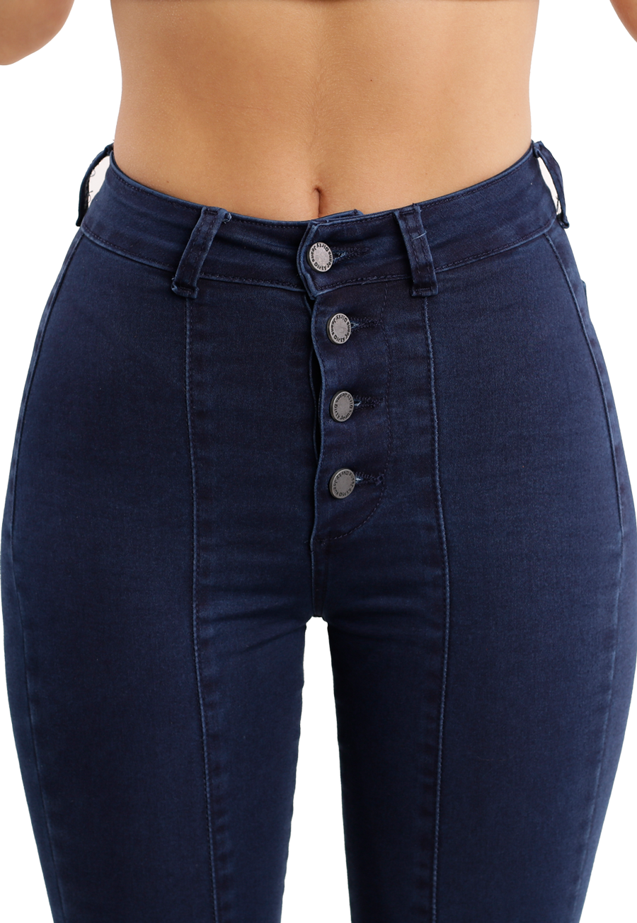 JEANS PITILLO CON BOTON AZUL JE2378A-2