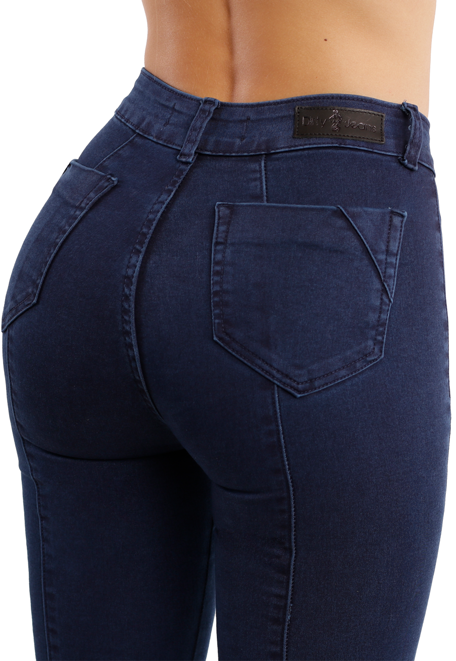JEANS PITILLO CON BOTON AZUL JE2378A-3