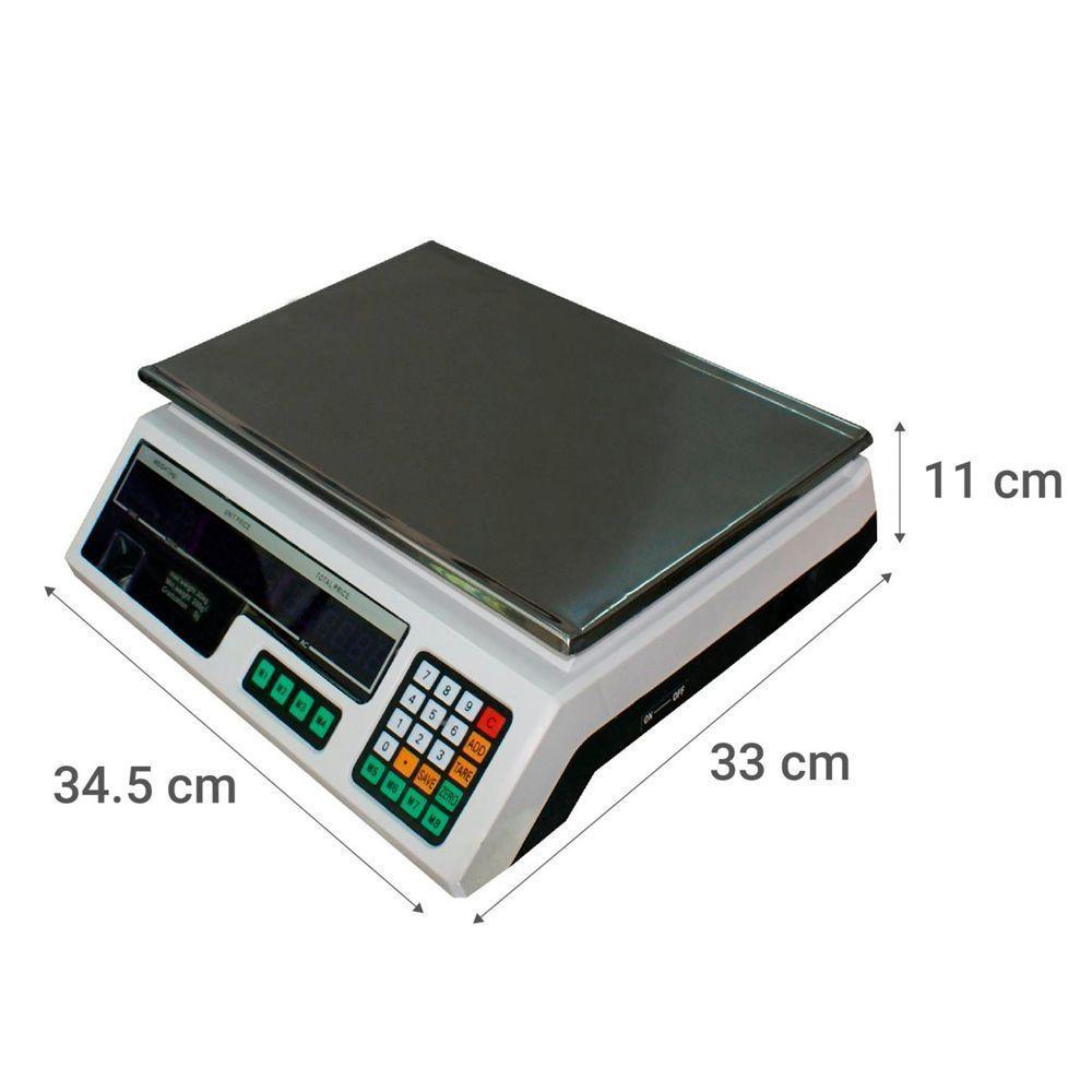Balanza Pesa Digital Hasta 40kg Doble Visor Recargable-4