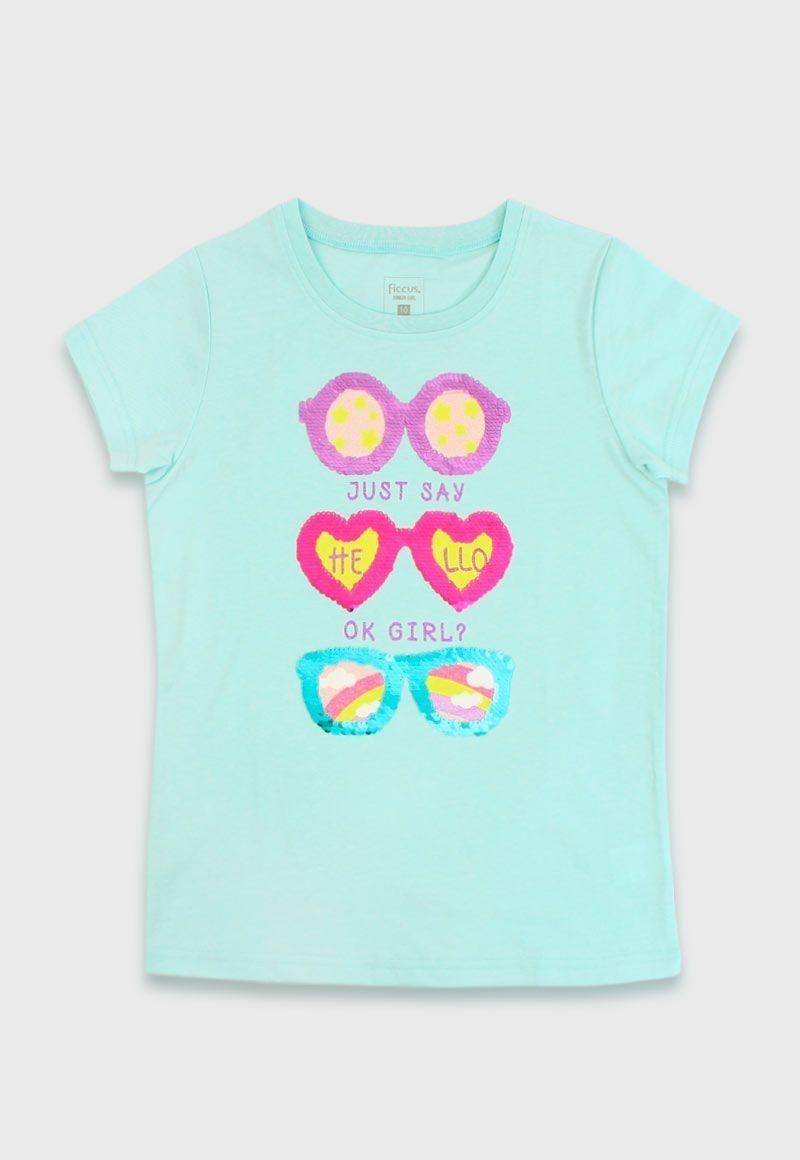 Polera junior niña lentejuelas day to day 774-0