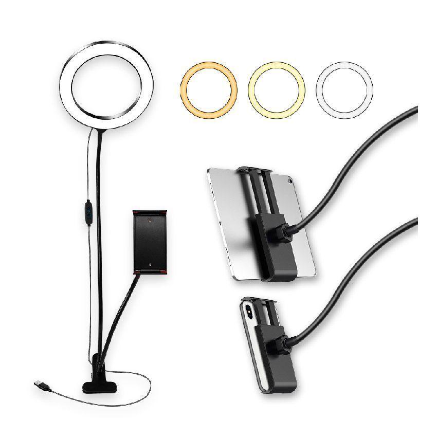Aro de Luz LED 9cm  Selfie Soporte de Mesa Aro LED-2