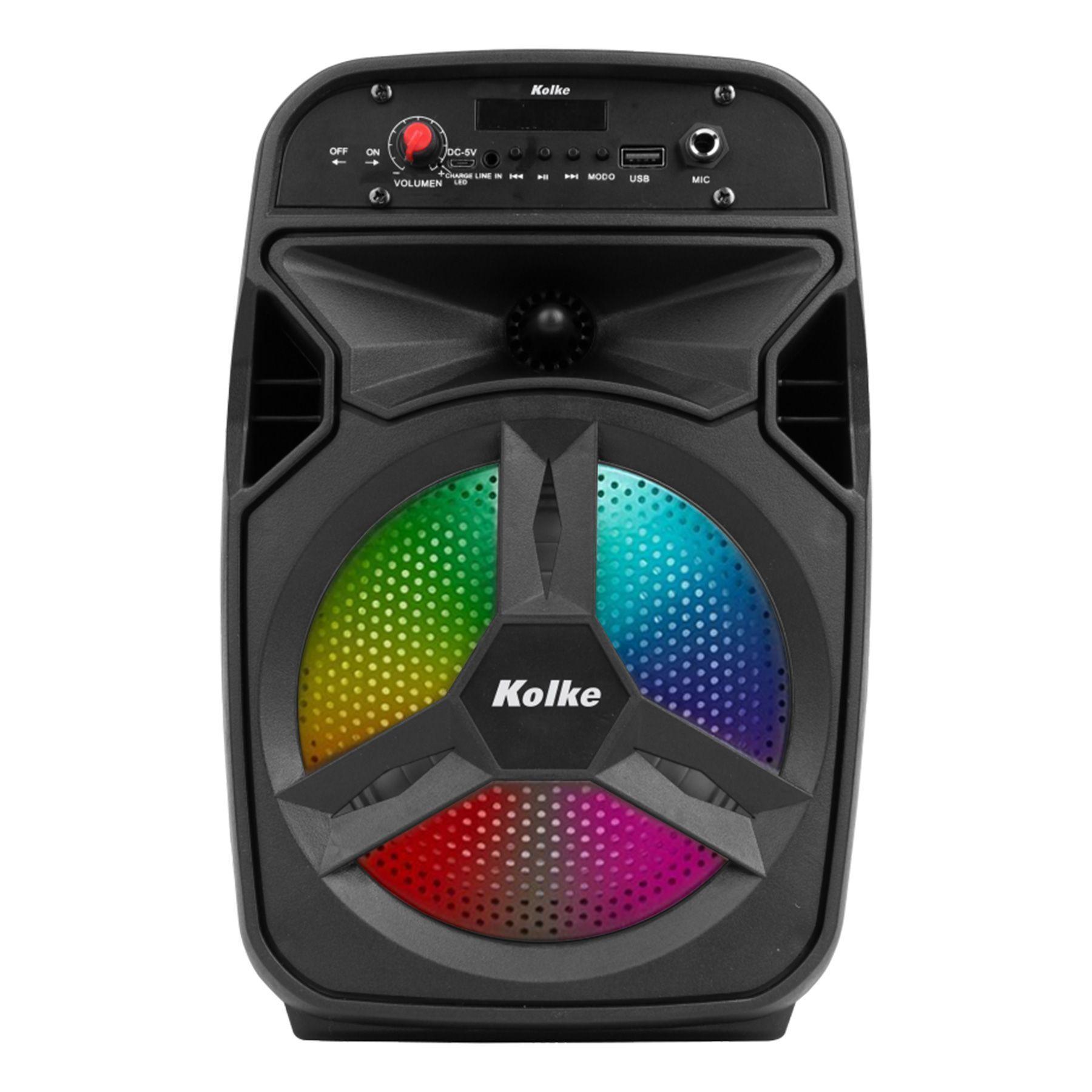Parlante Portátil Kolke Jazz 6,5' Bluetooth Micrófono Luces-1