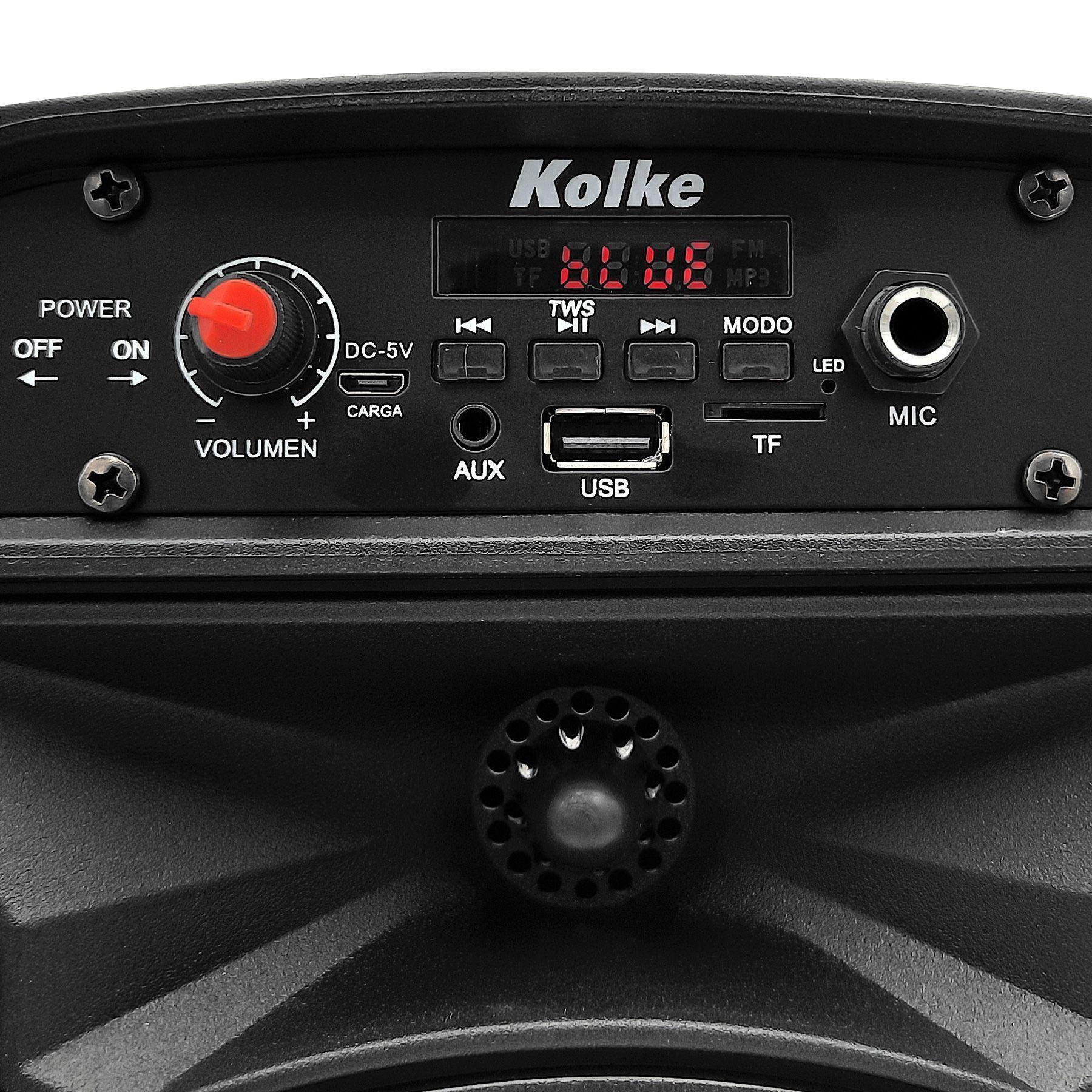 Parlante Portátil Kolke Jazz 6,5' Bluetooth Micrófono Luces-2