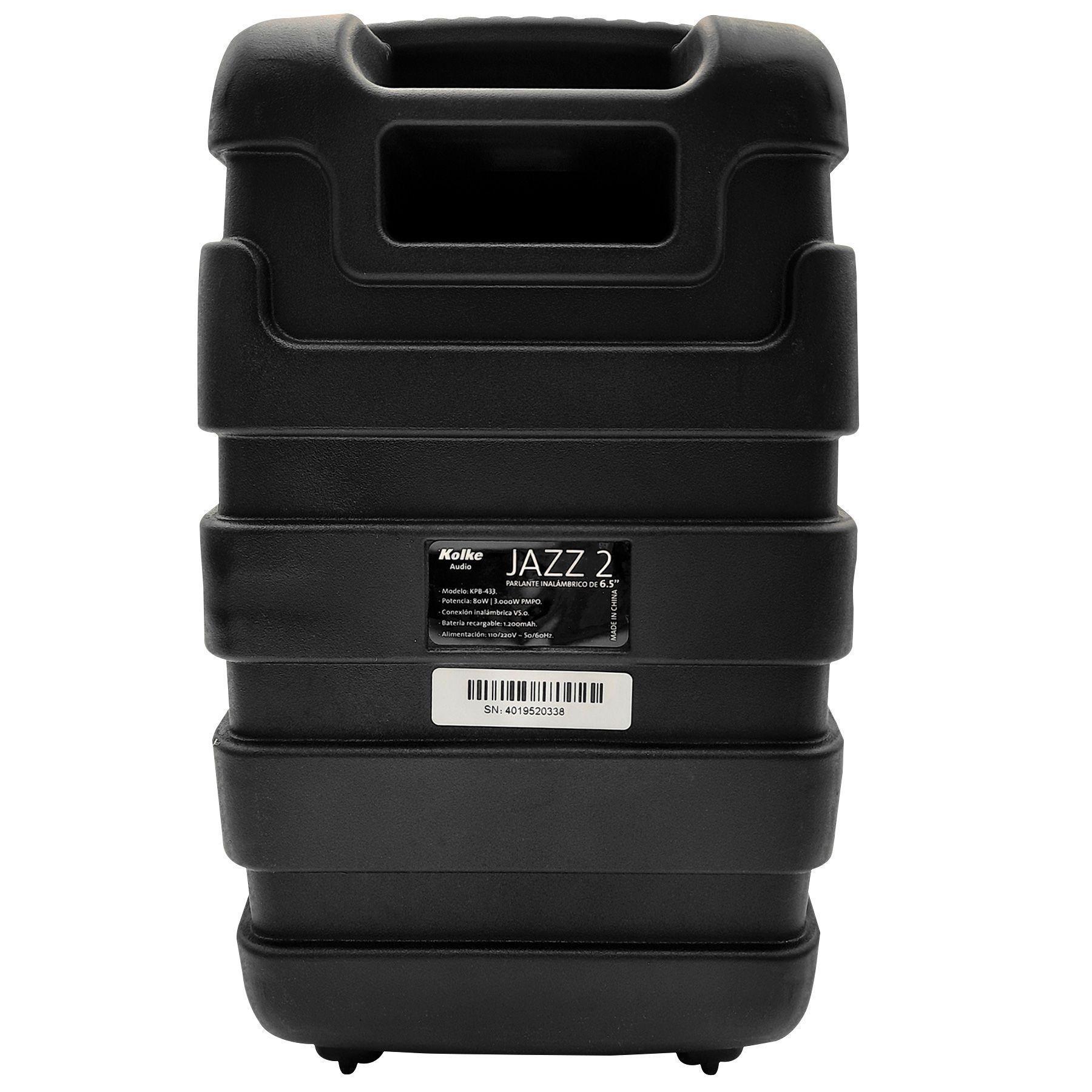 Parlante Portátil Kolke Jazz 6,5' Bluetooth Micrófono Luces-3