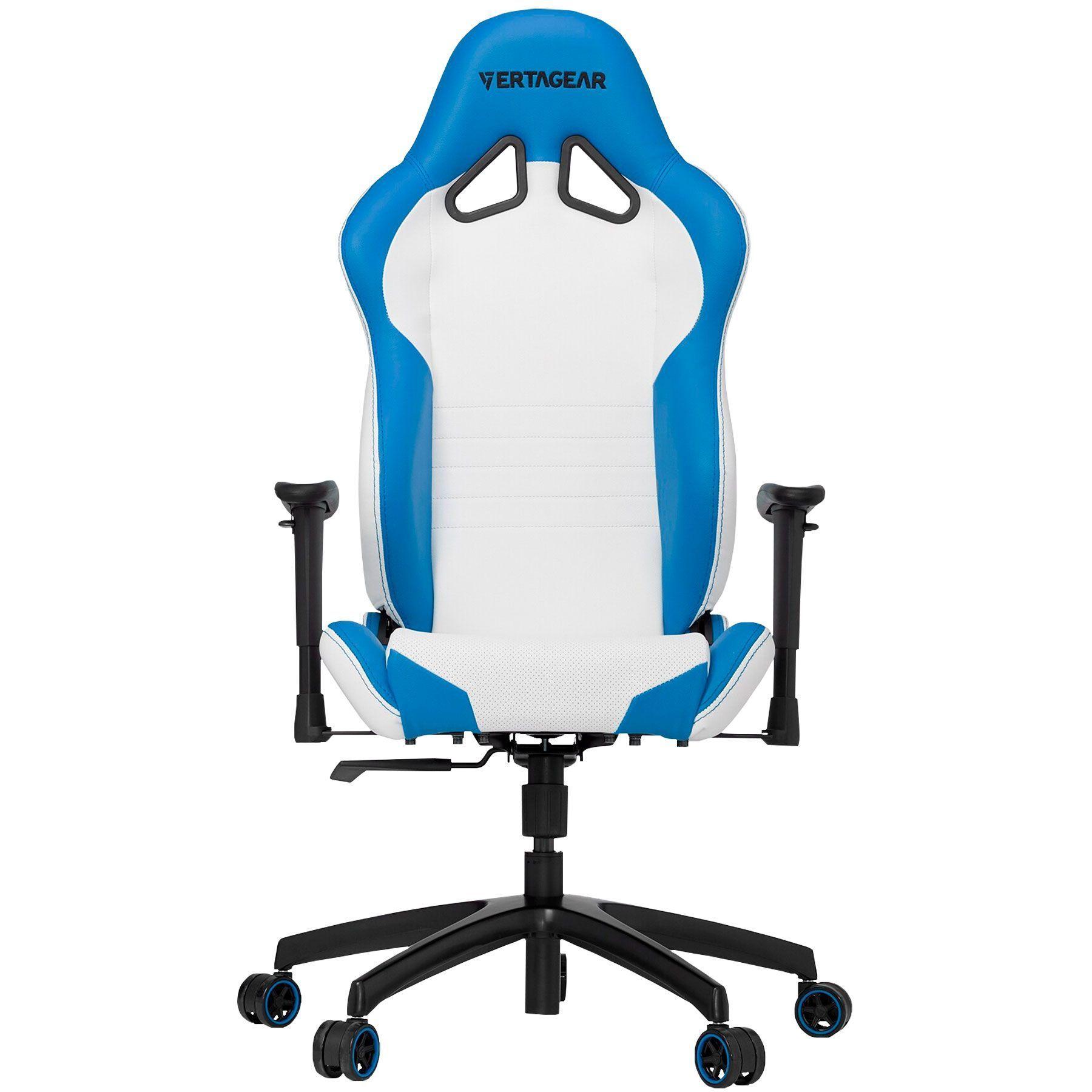 Silla Gamer Vertagear SL2000 Blanca y Azul Ajustable-1