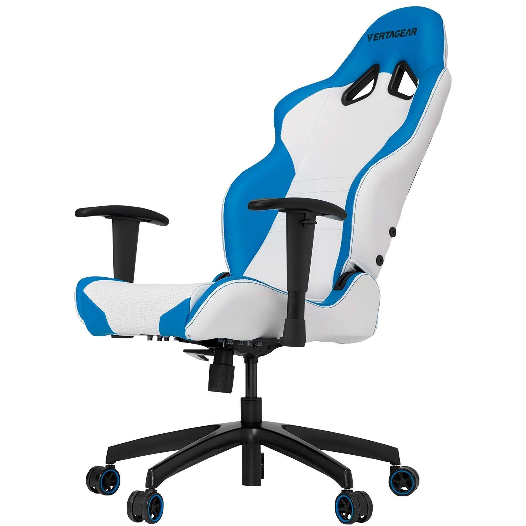 Silla Gamer Vertagear SL2000 Blanca y Azul Ajustable-2