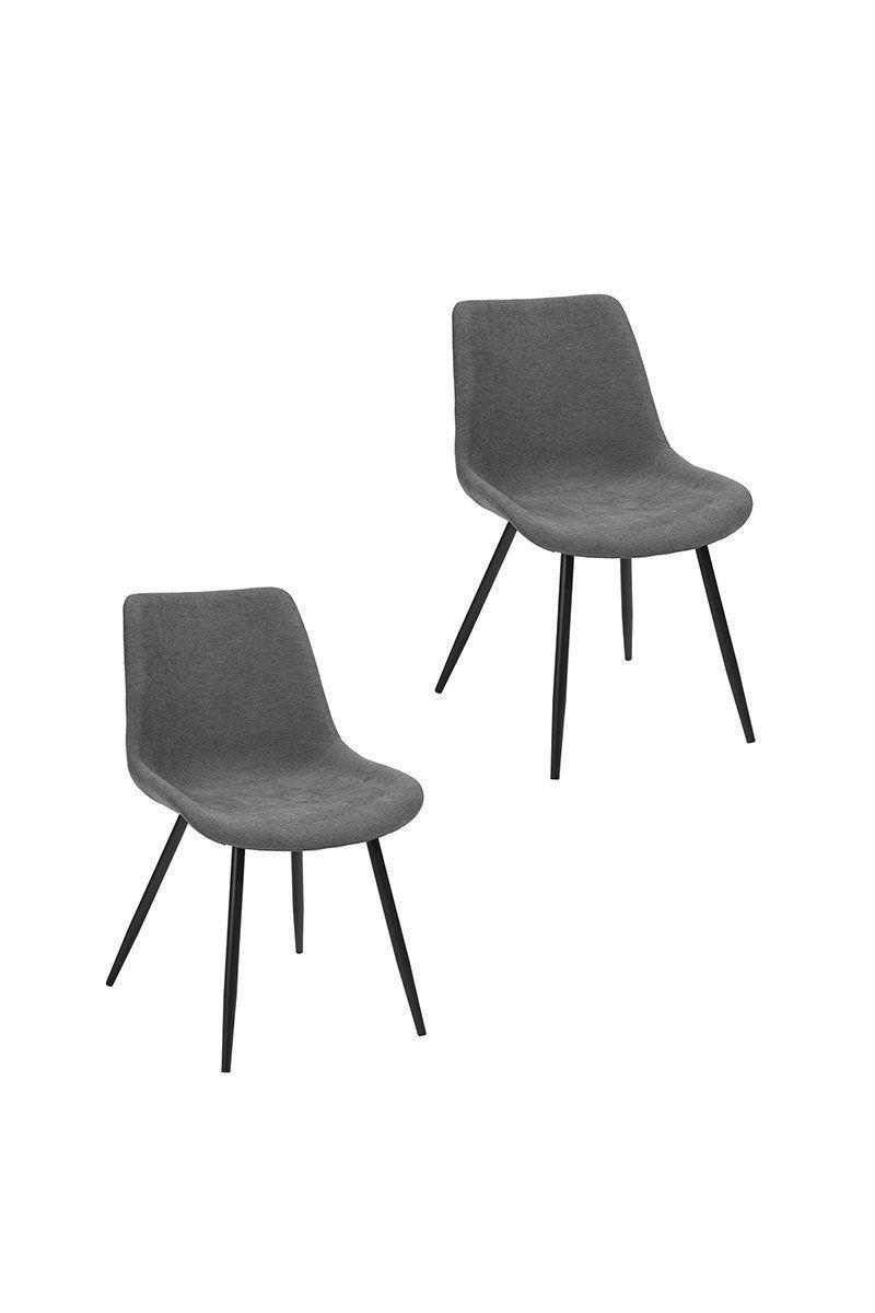 Pack 2 Sillas de Comedor Praga Gris-1