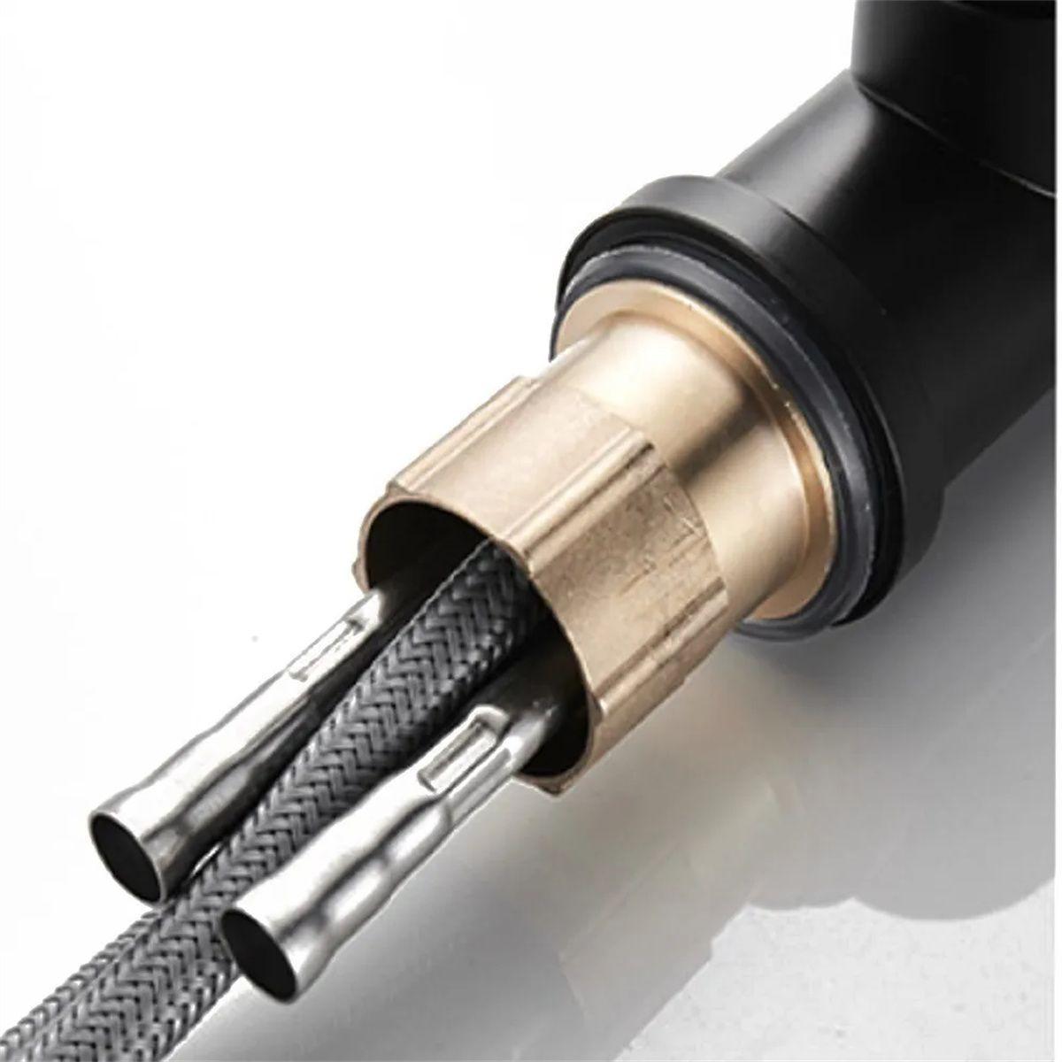 Llave Monomando Lavaplatos Profesional Extraíble Negra-2