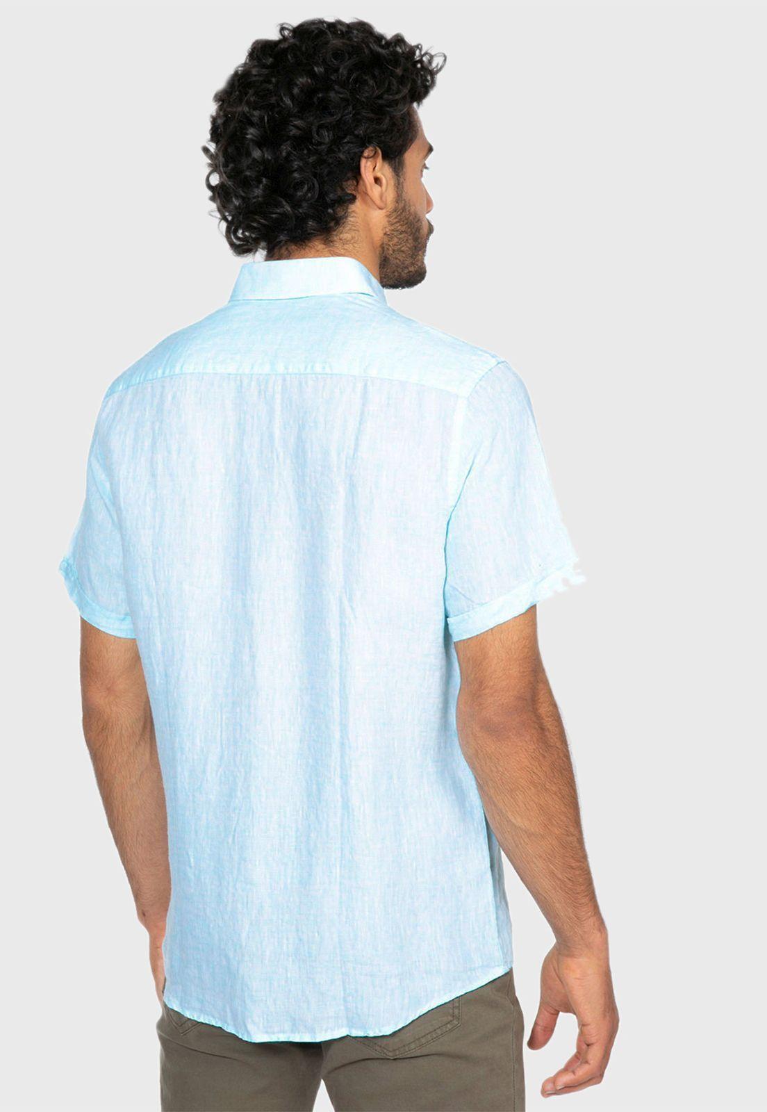 Camisa Lino Lisa Aqua Arrow-1