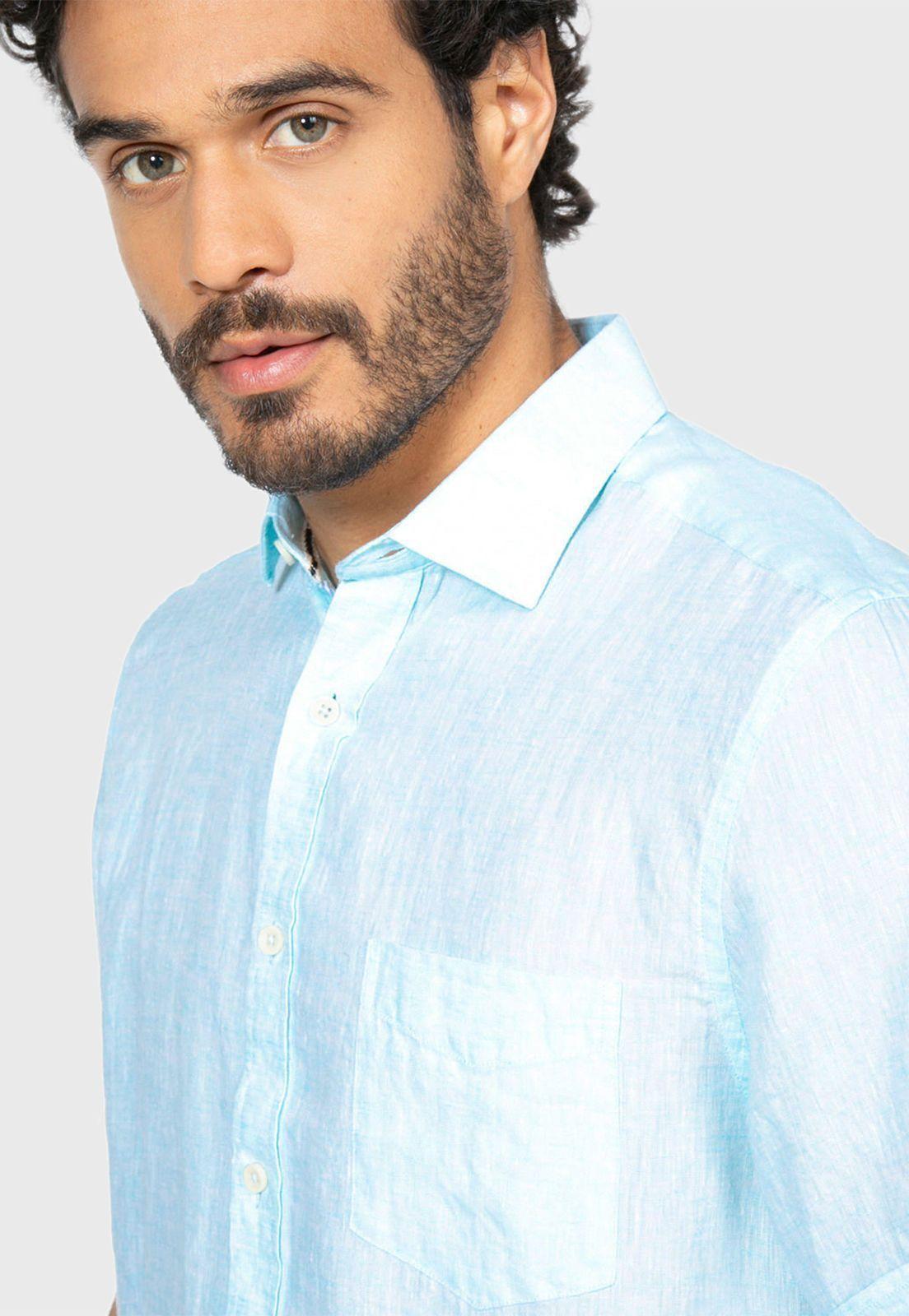 Camisa Lino Lisa Aqua Arrow-2