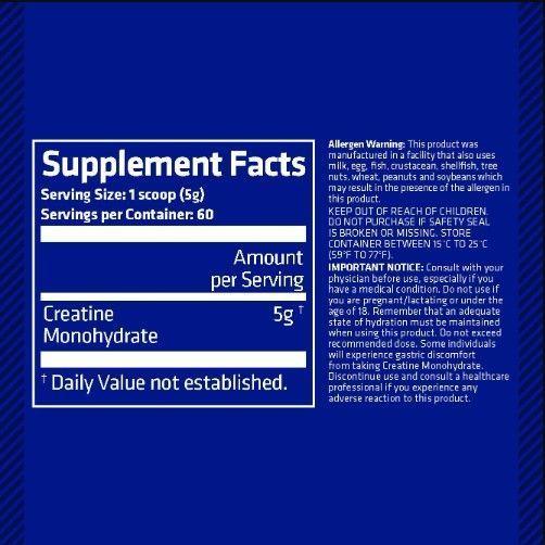 CREATINE MONOHYDRATE POWDER 300GR – USN-1
