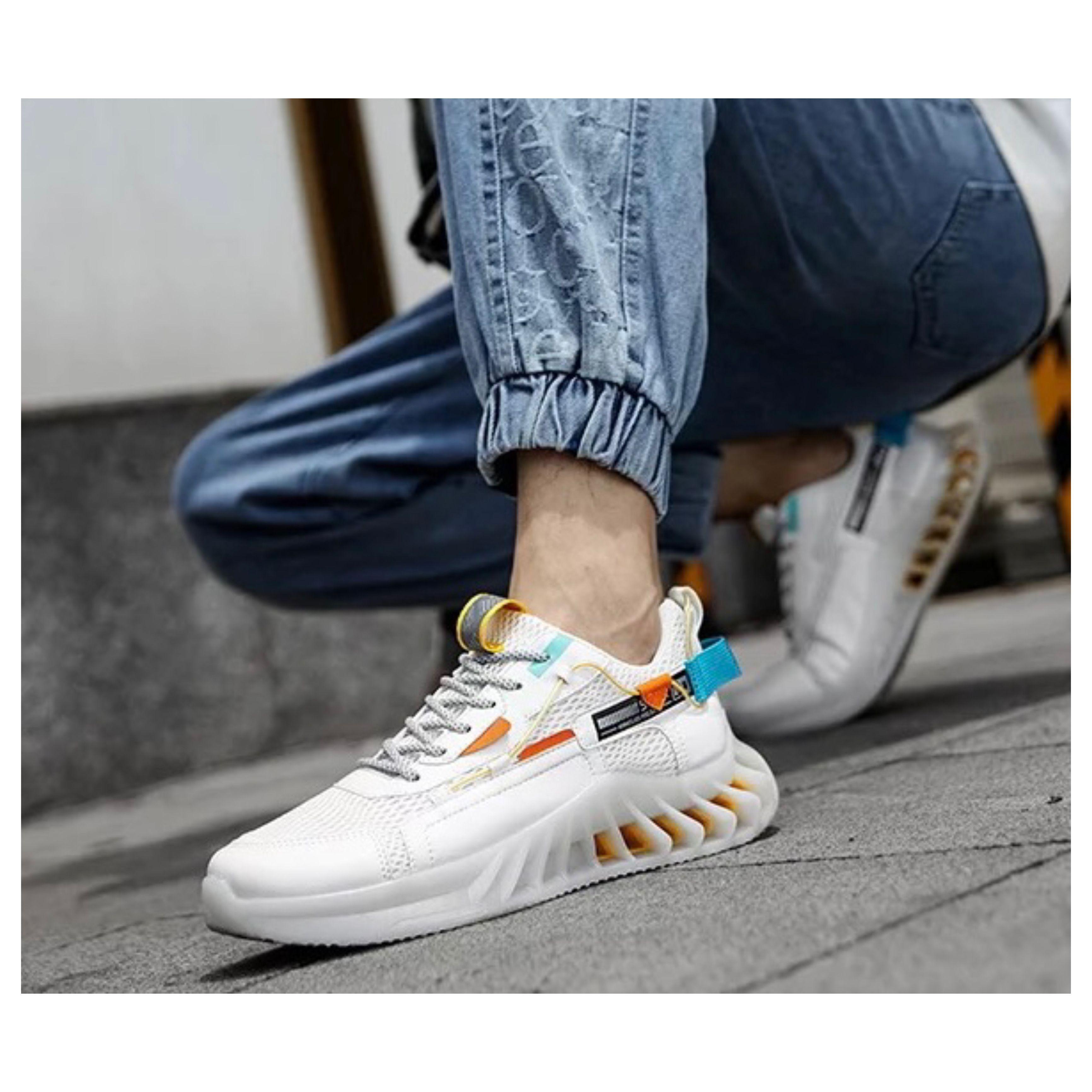 Zapatilla Urbana Tracker Man Hombre Blanca-1