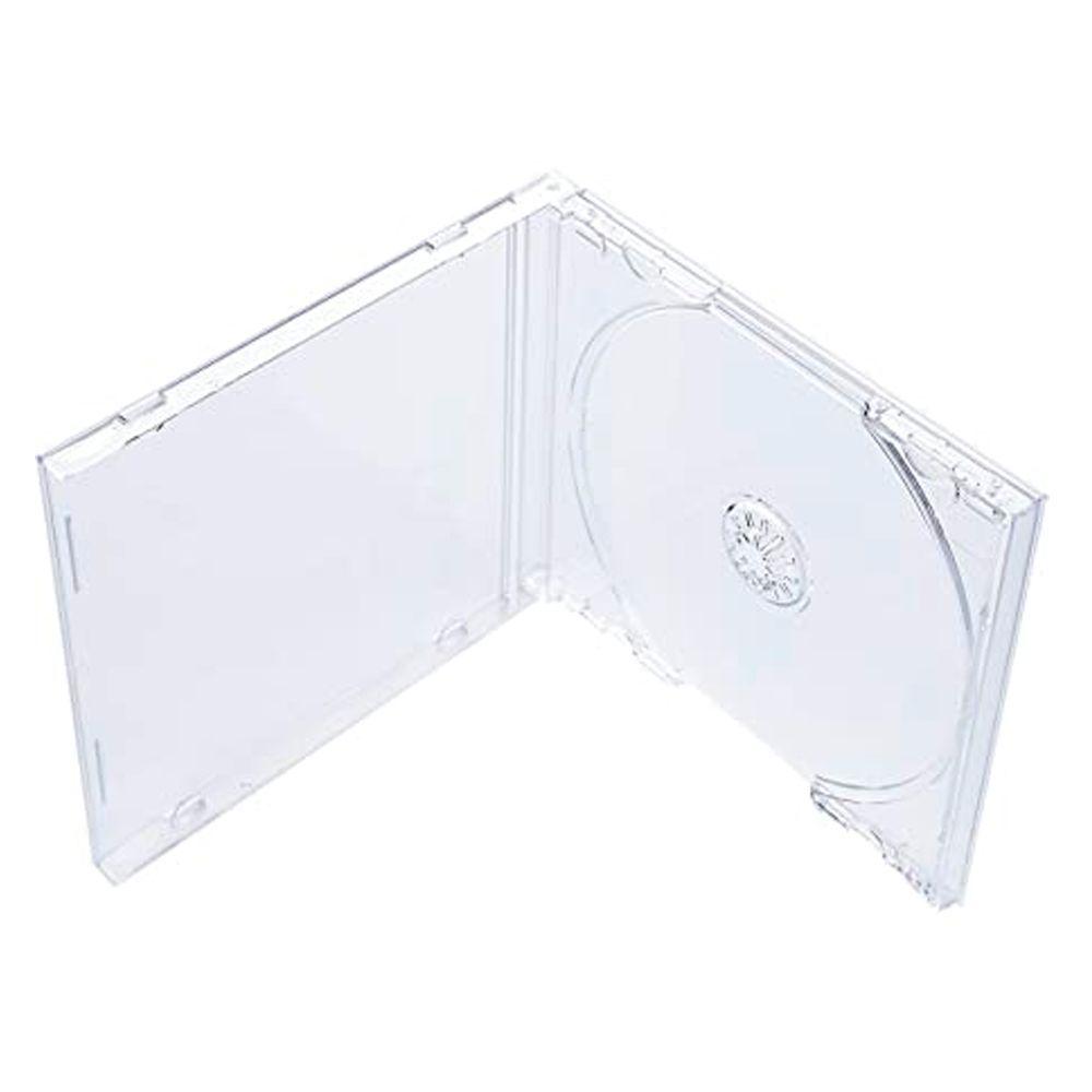 Pack 50 Cajas Cd Single Transparente 10.4mm Calidad Premium-0
