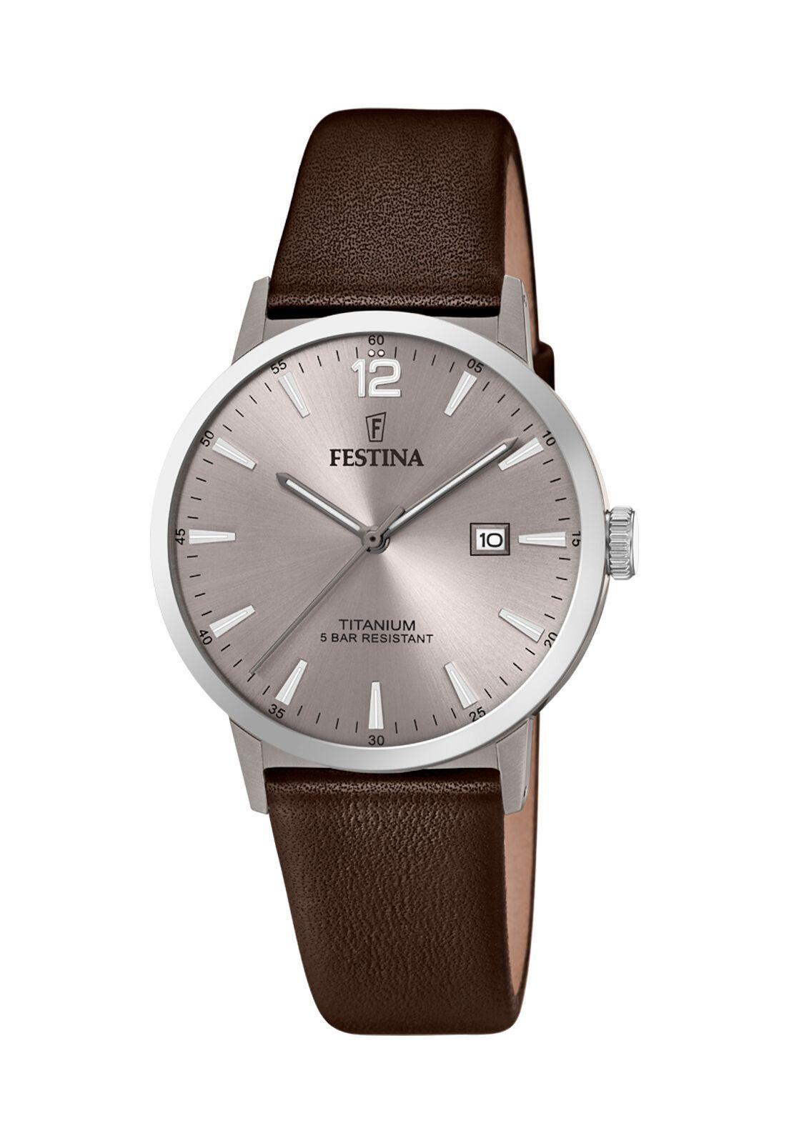 Reloj F20471/2 Festina Hombre Calendario Titanium-0