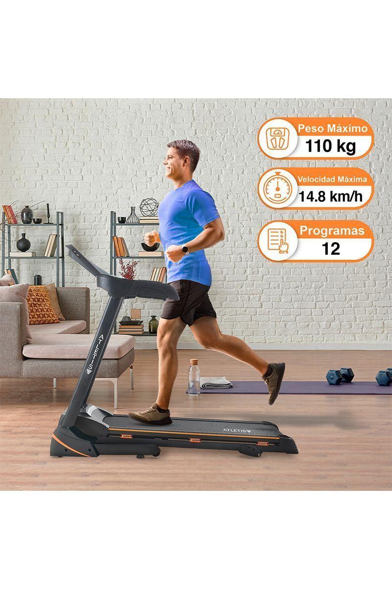 Trotadora Atletis Fit B816 MP3 USB Negro-1