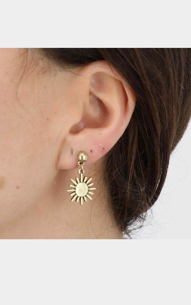 Aros Medianos Sol Dorados Humana-0