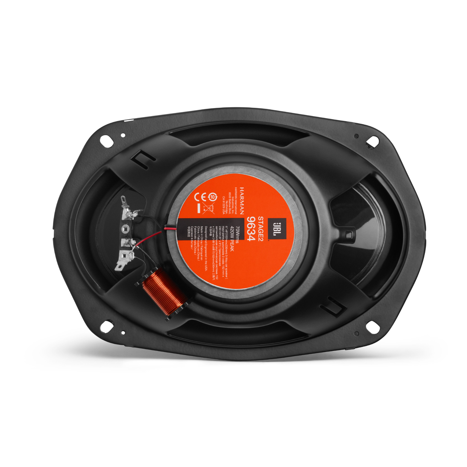 Parlante auto JBL tres vias de 6x9 y  420 watts-3