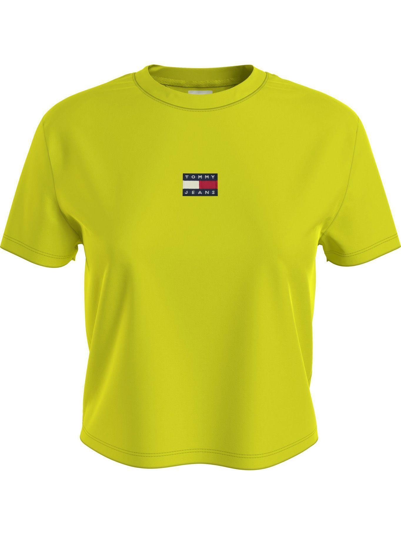 Polera Center Badge Amarillo Tommy Jeans M2-0