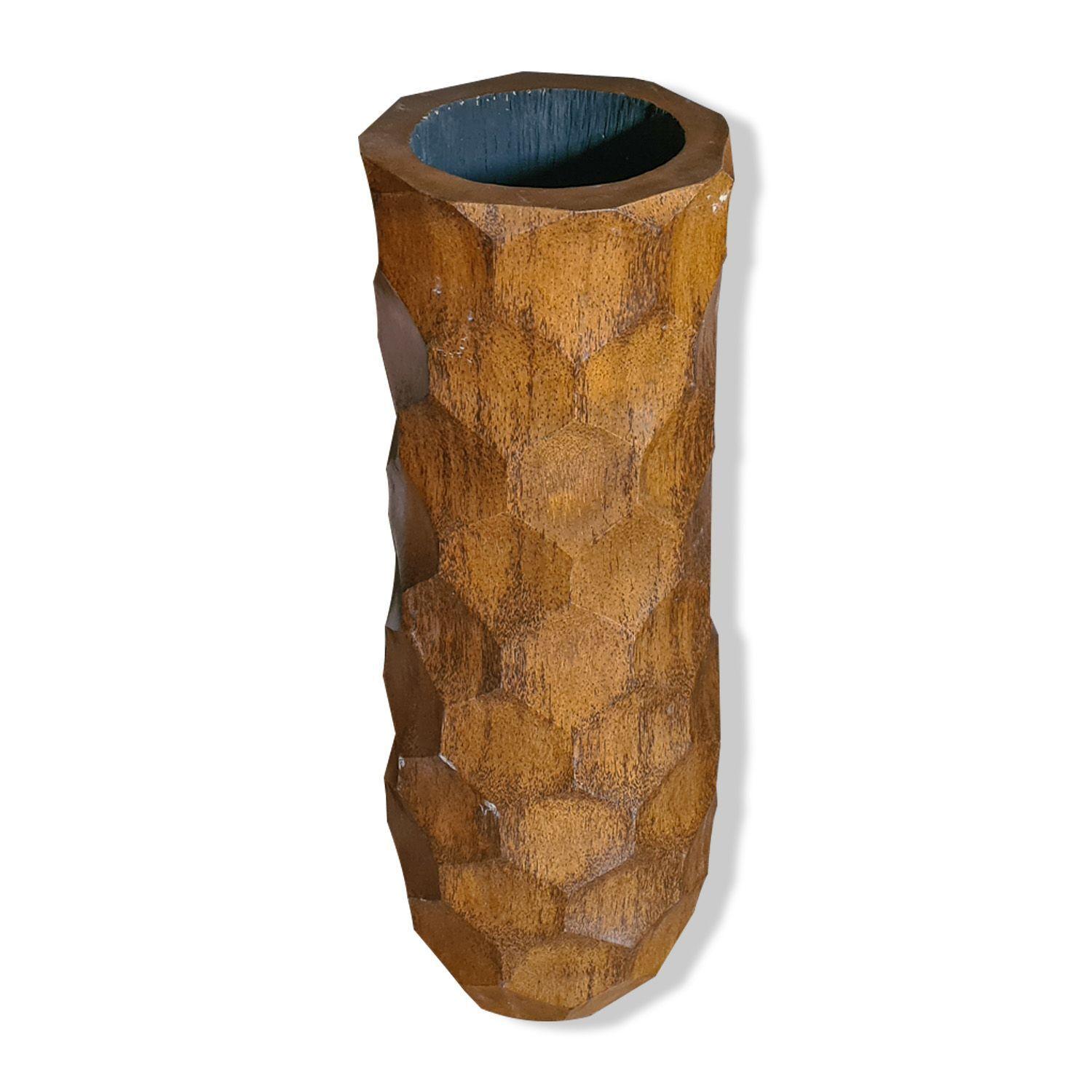 Jarrón Mediterráneo tallado diámetro 30x100 altura-0