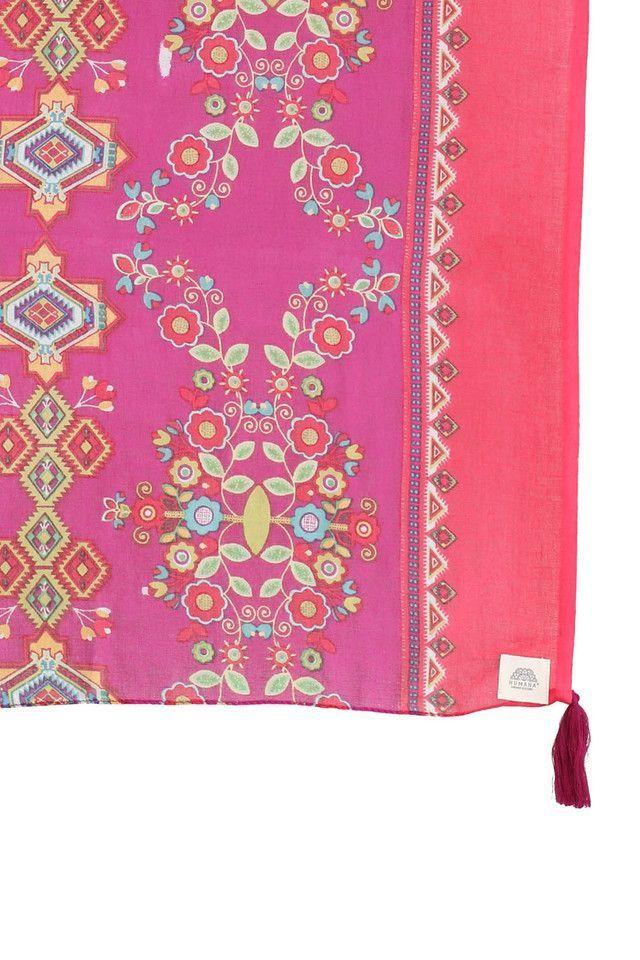 Pañuelo Estampado Mandala Fucsia Humana-1