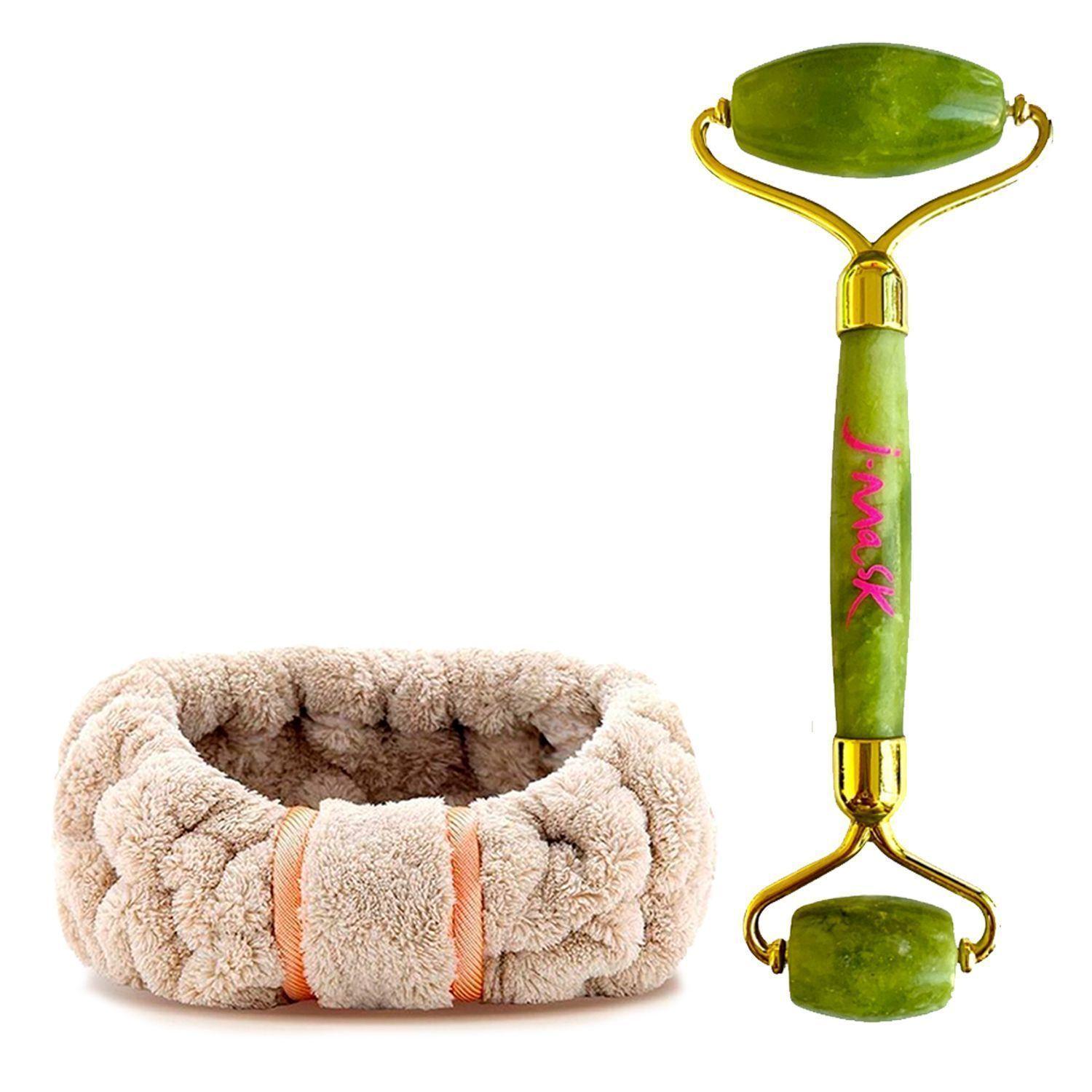 Pack Rodillo Facial Piedra Jade J-Mask+ Cintillo Spa-0