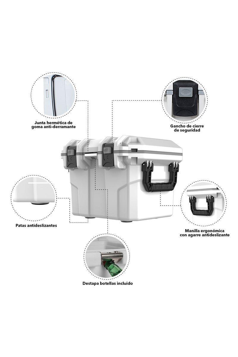 Cooler 28 L 5 Días de Retención de Hielo Blanco-3