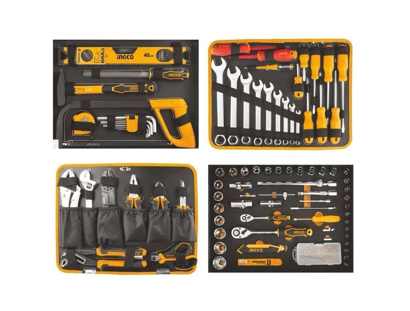 Caja Maleta De Herramientas Manuales Ingco 147 Ac -4