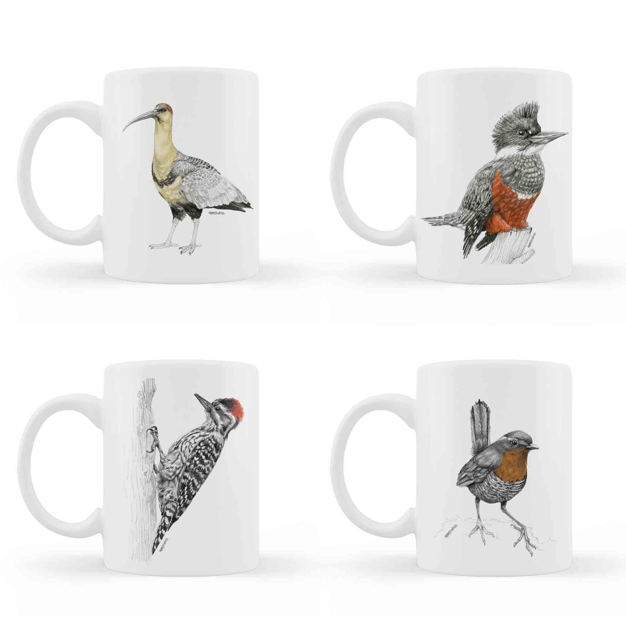 Set 4 Tazones Aves-0