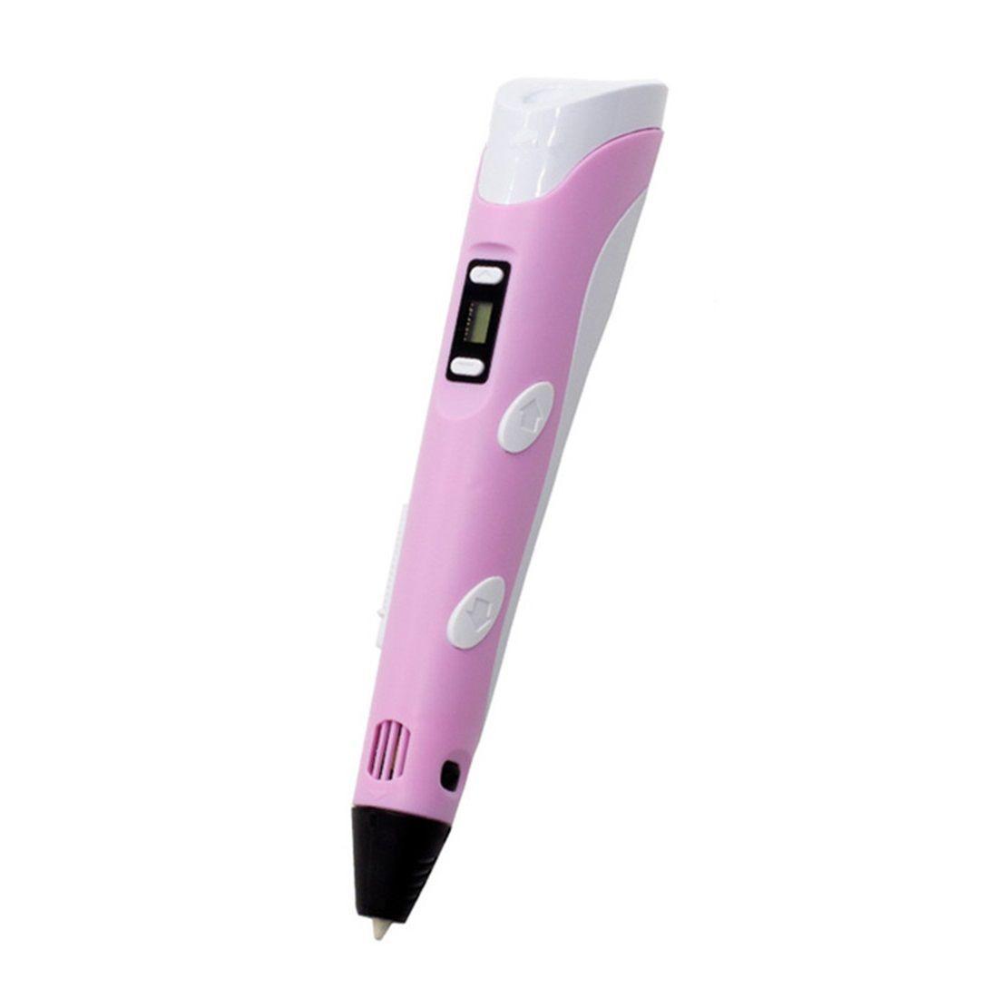 Boligrafo de impresión 3D ABS 3D PEN-2 RP100B LCD 1,75 mm - Rosa-0