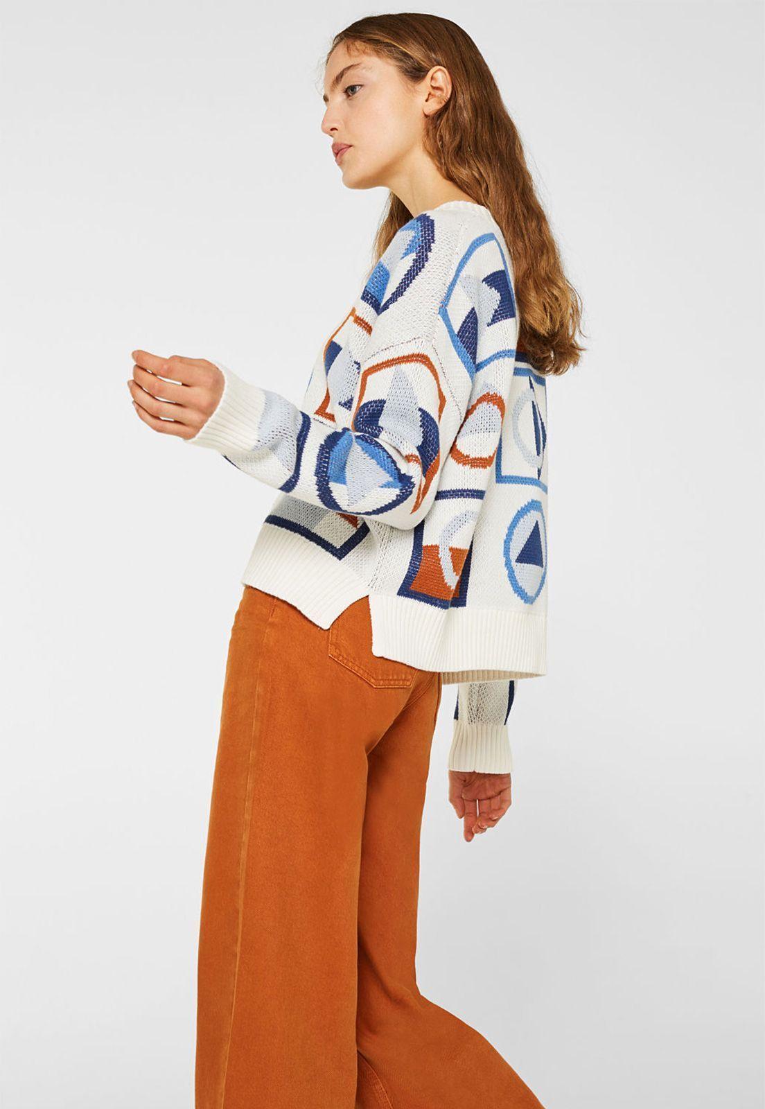 Sweater con diseño geométrico-2