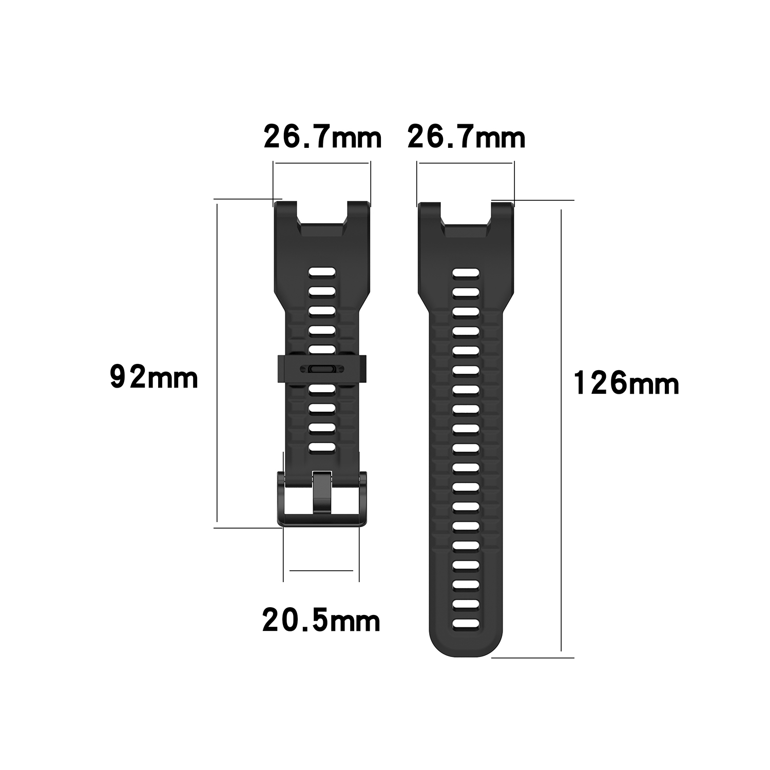 Correa Silicona Compatible Con Amazfit T Rex T Rex Pro Purpura-3