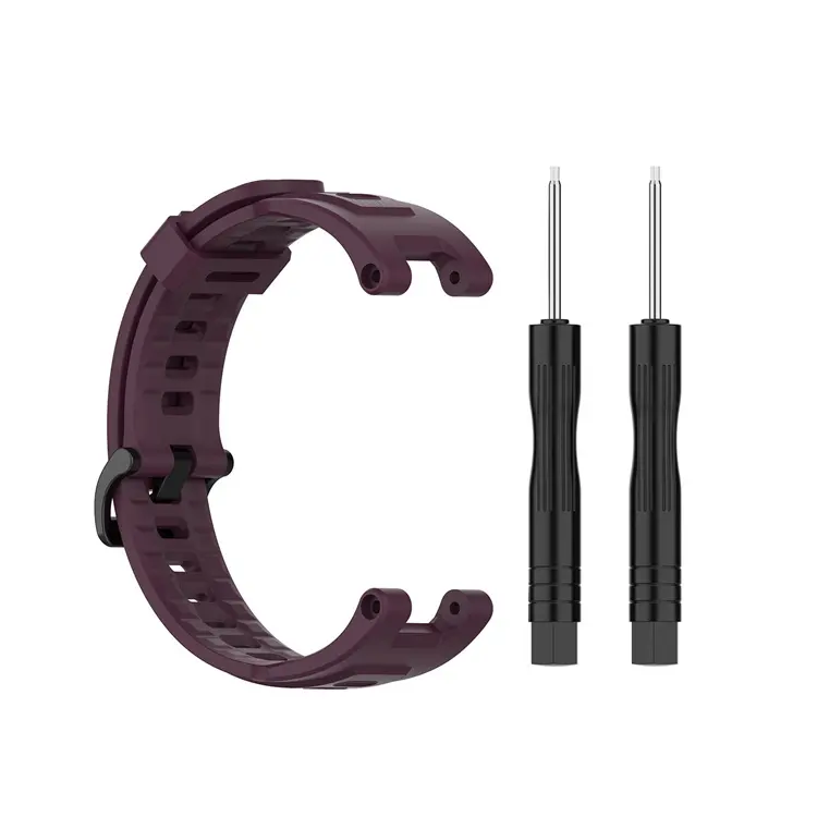 Correa Silicona Compatible Con Amazfit T Rex T Rex Pro Purpura-1