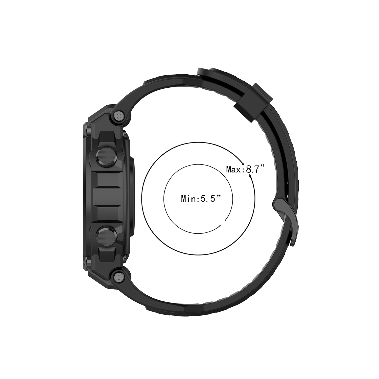 Correa Silicona Compatible Con Amazfit T Rex T Rex Pro Purpura-2