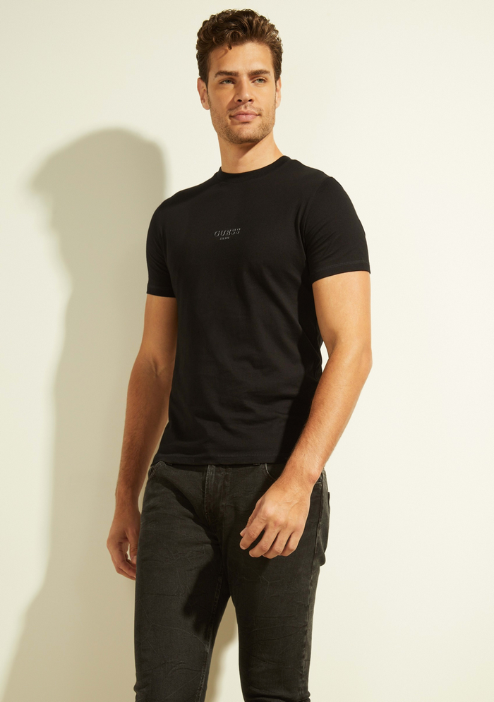 Polera Guess Aidy Cn Ss Tee JBLK NEGRO-1