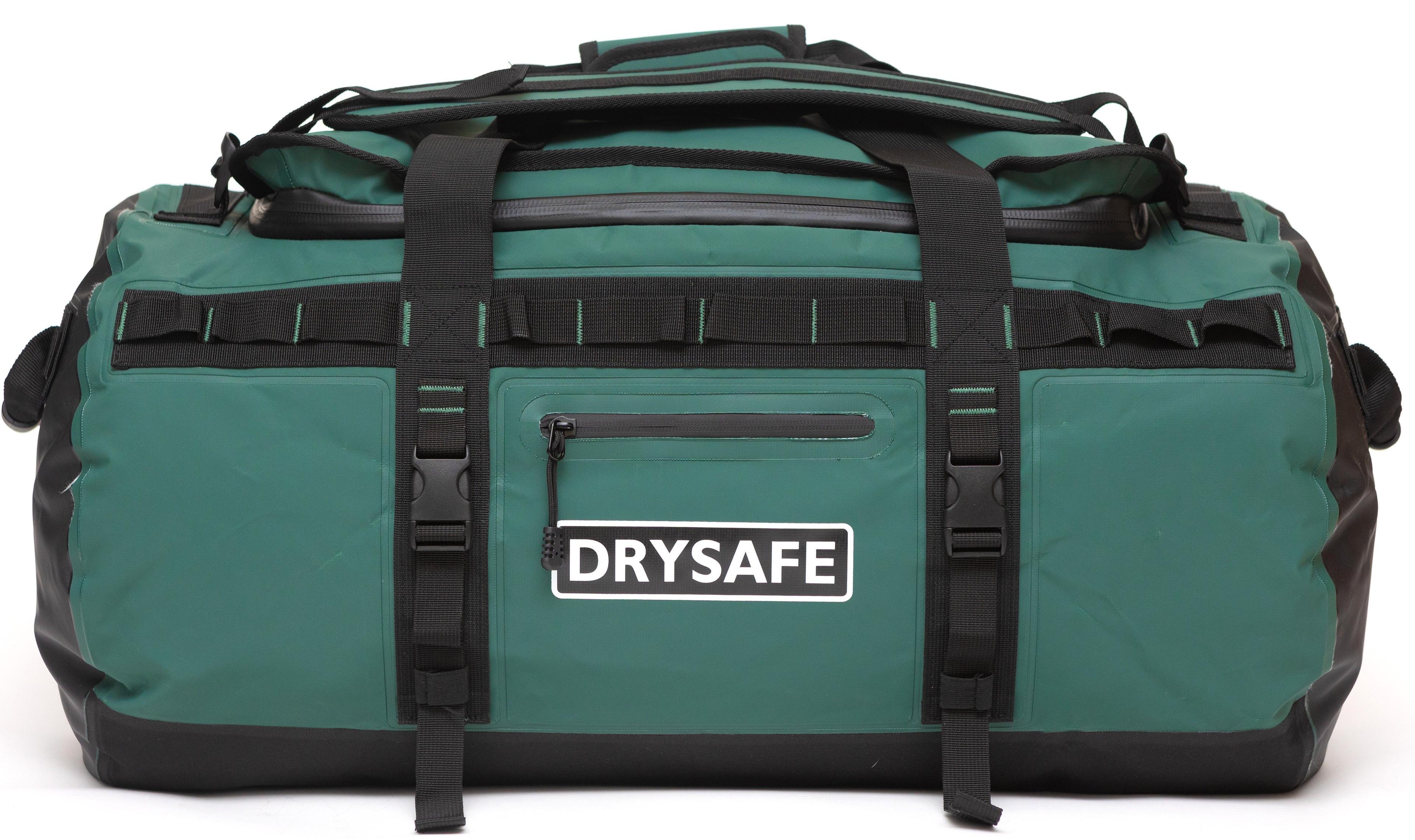 Bolso Duffel 80 Litros Impermeable Waterproof Drysafe Verde Petroleo-0