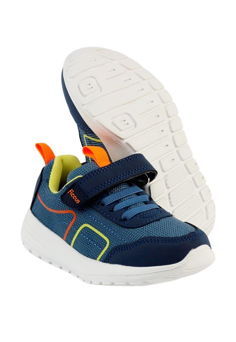 Zapatilla sport velcro elástico a pararse niño 837-3