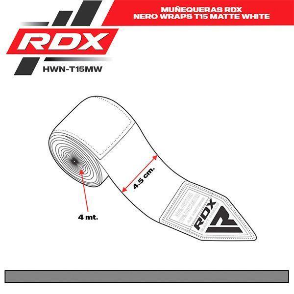 Muñequeras Nero Wraps T15 Matte White - Hwn-t15mw-6