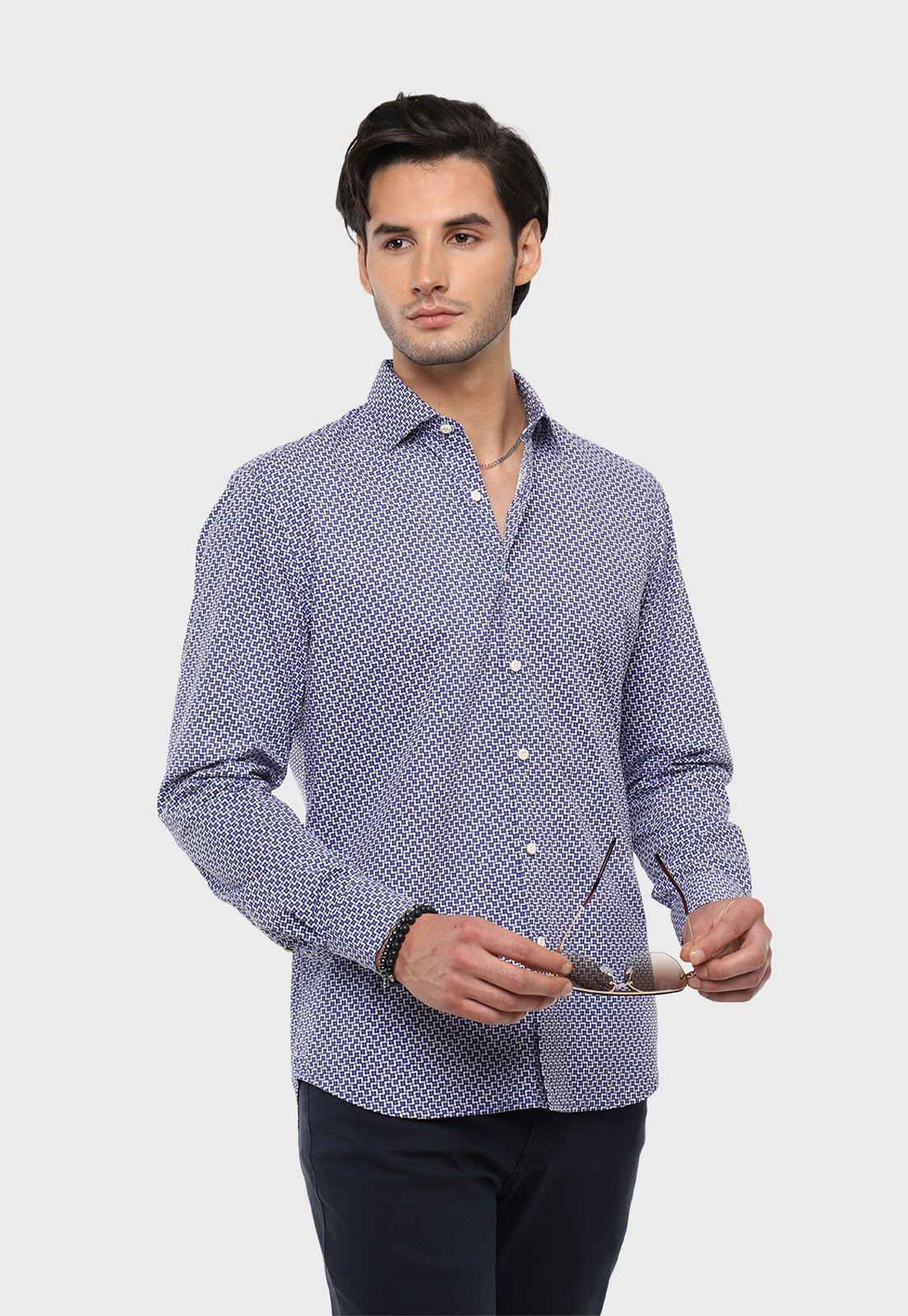 Camisa Casual Mini Print Arrow-0