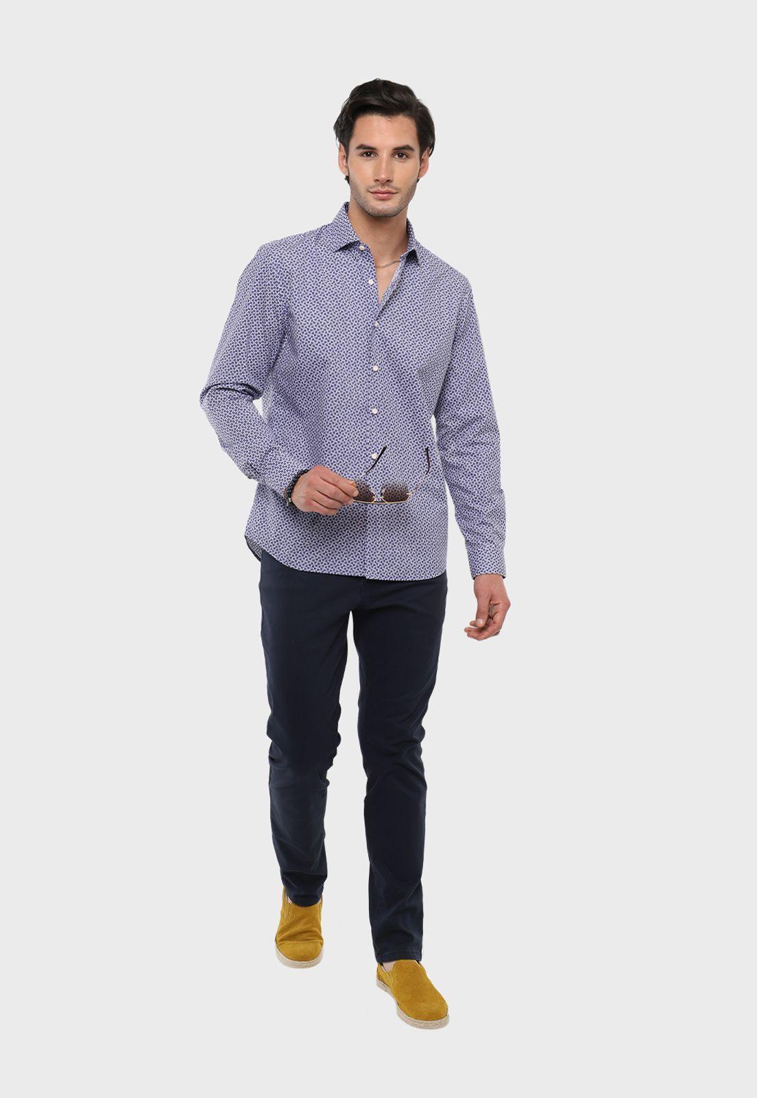 Camisa Casual Mini Print Arrow-3